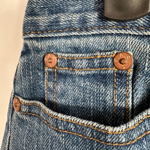 Gap Jeans Midi Front Split Classic Blue Denim Skirt - Picture 7 of 8